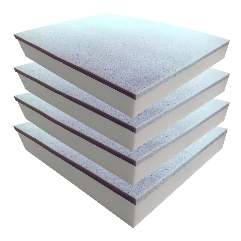 Foamma 1" x 20" x 20" High-Density Upholstery Foam Padding, Thick Custom Pillow, Chair and Couch Cushion Replacement, Craft Supplies for Upholstery and Seat Repair