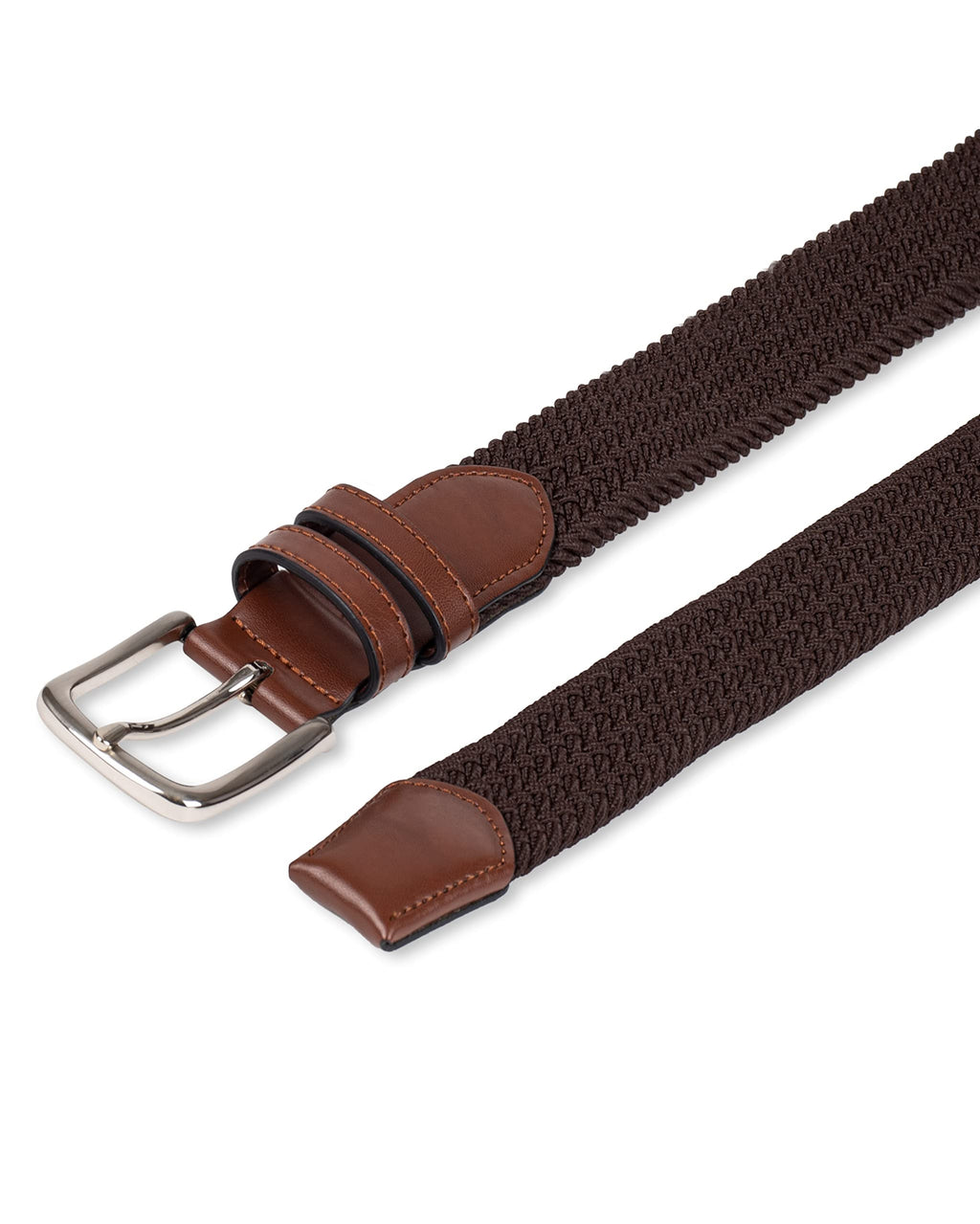 Amazon Essentials Men's Stretch Woven Braid Belt for Jeans