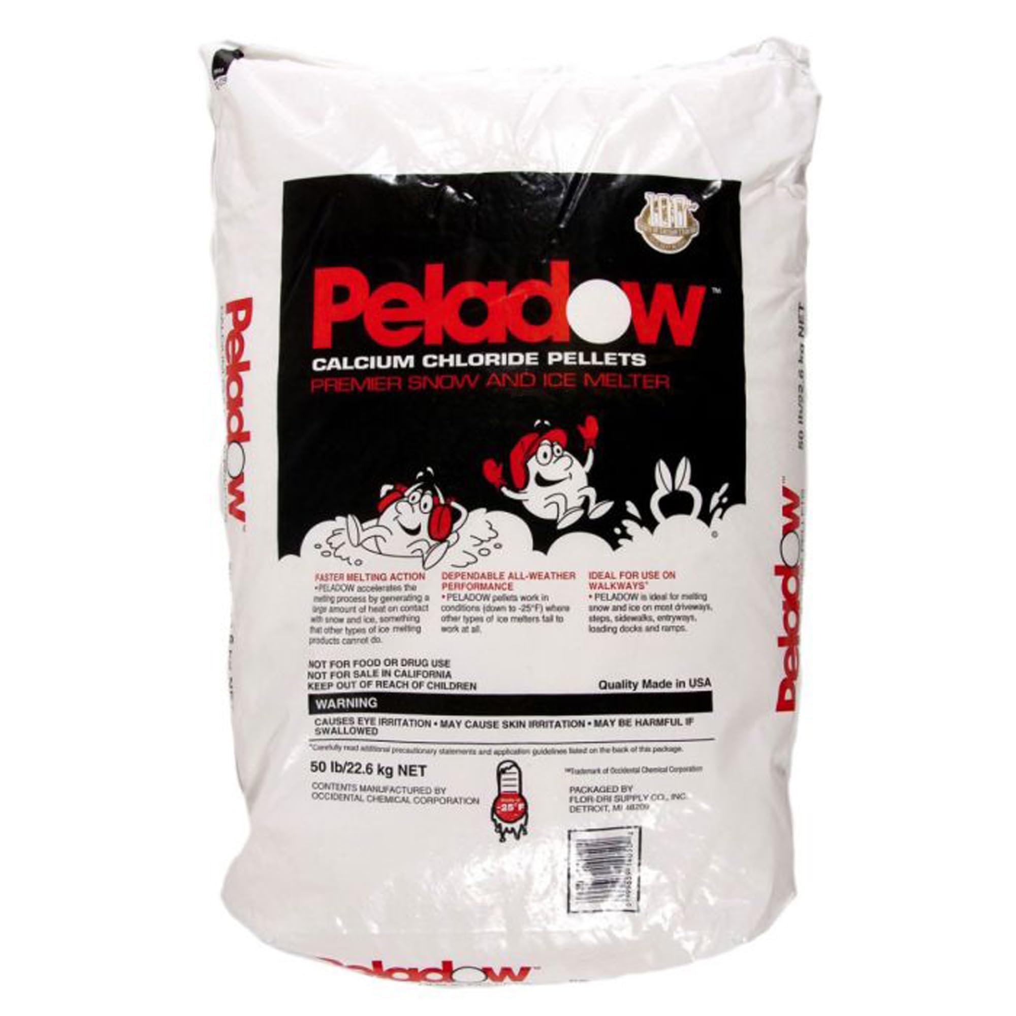 Calcium Chloride Pellets Snow and Ice Melter, 50 lb.