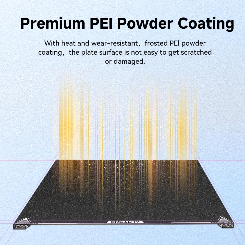 Creality Ender 3 V4 Build Plate, Original PEI Printing Plate Kit 225*250mm, Flexible Spring Steel Magnetic Platform Plate, Easy Print Removal, Heat Resistant For Creality Ender 3 V4 Combo 3D Printer