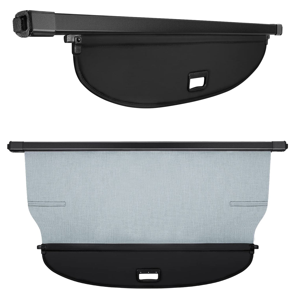 Trunk Cargo Cover for Nissan Rogue S SV SL Platinum 2014-2020 Retractable Rear Trunk Cargo Luggage Security Shade Cover Shield Interior Accessories Waterproof Custom Fit All Weather (Black)