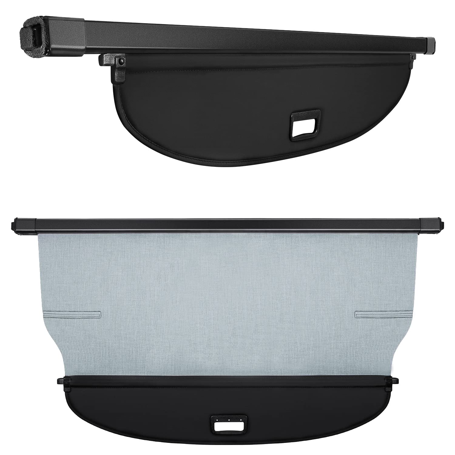 Trunk Cargo Cover for Nissan Rogue S SV SL Platinum 2014-2020 Retractable Rear Trunk Cargo Luggage Security Shade Cover Shield Interior Accessories Waterproof Custom Fit All Weather (Black)