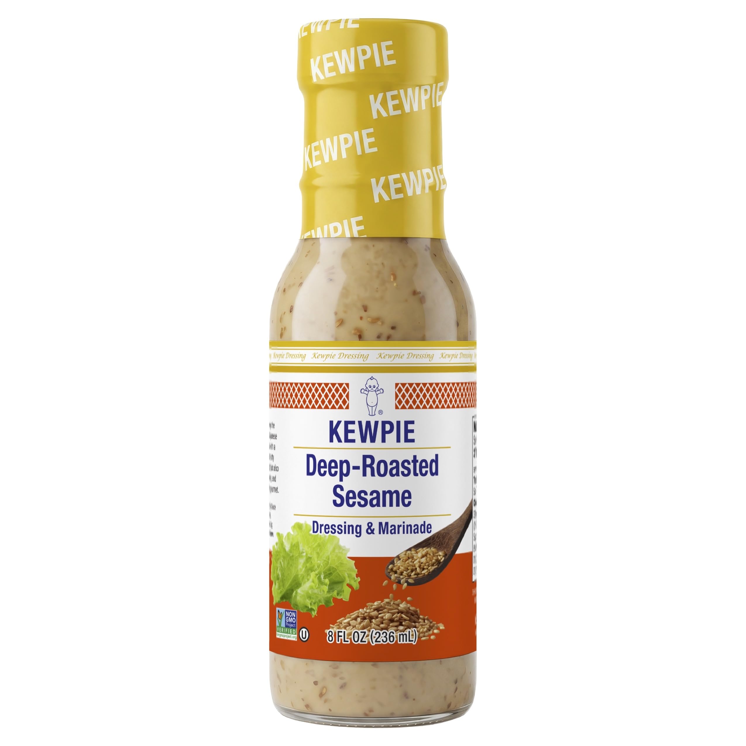 Kewpie Japanese Dressing Roasted Sesame 8 Oz.(Deep Roasted Sesame Dressing (Creamy), 8 Oz)