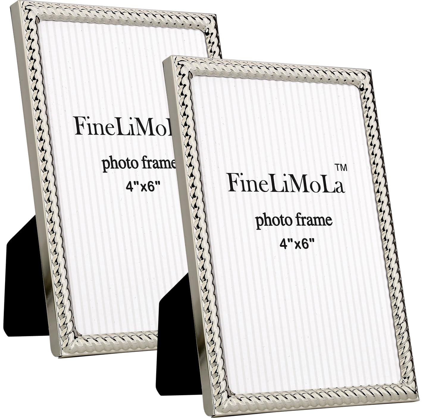 4x4 Gold Rope Design Metal Picture Frame With Mat for 3x3'', Premium Velvet Backing Real Glass Front Desktop & Wall Display Elegant Home Decor