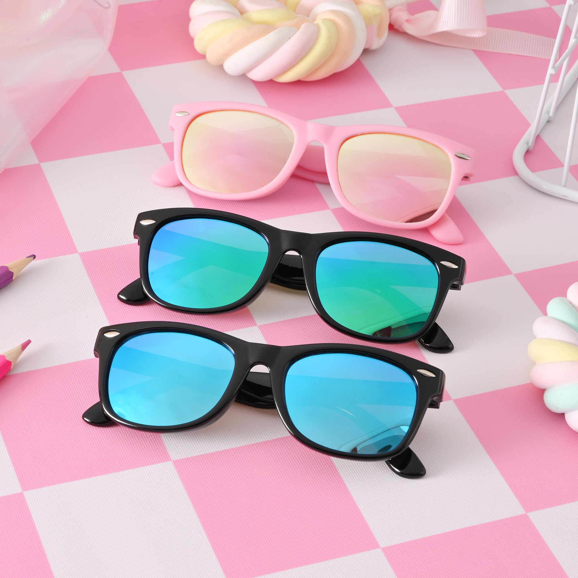 Pro Acme Kids Polarized Sunglasses, Flexible TPEE Frame Shades for Toddler Girls Boys, Ages 3-12