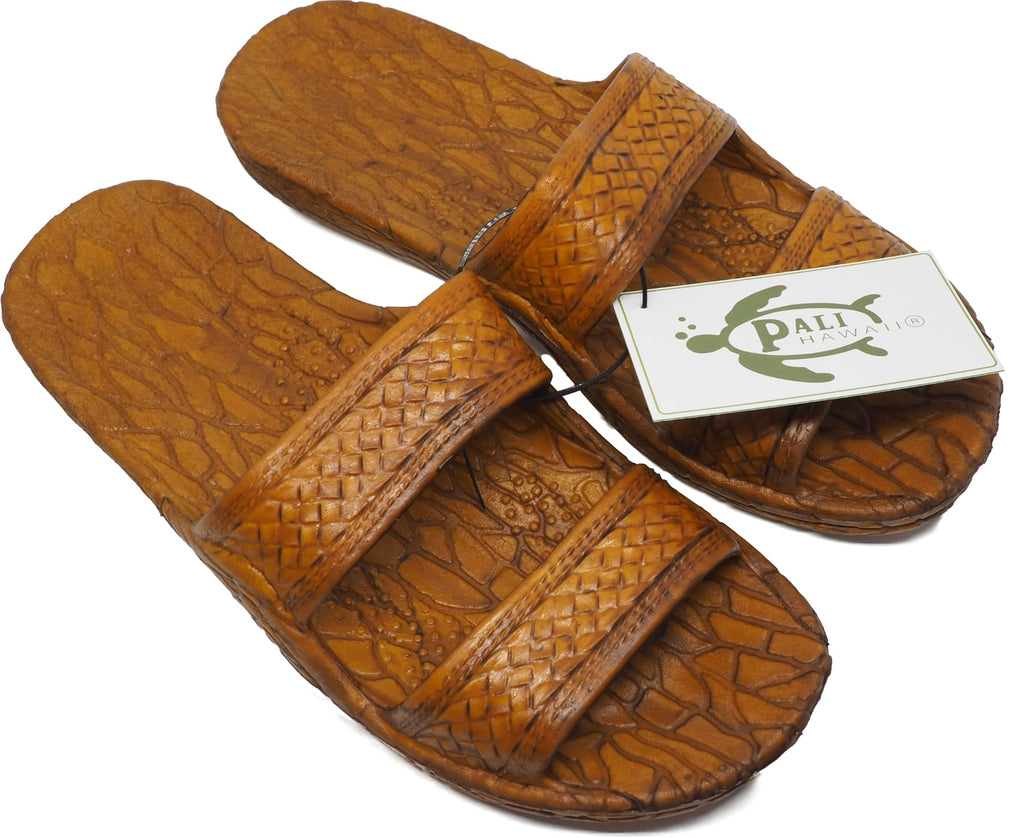 Pali Hawaii Light Brown JANDAL + Certificate of Authenticity
