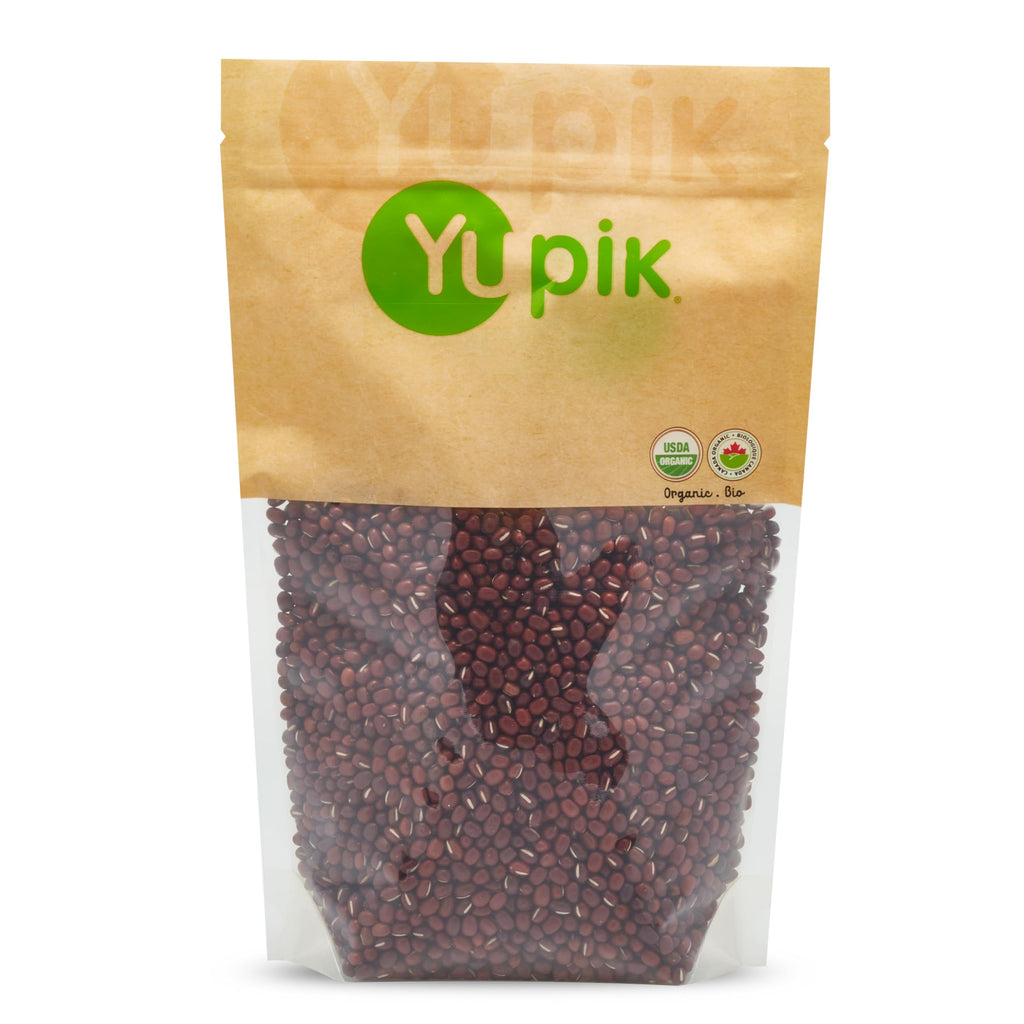 Yupik Organic Adzuki Beans, 2.2 lb (35.2 oz), Non-GMO, Vegan & Gluten-Free, USDA Certified, Kosher, Mildly Nutty Flavour, Ideal for Soups, Stews & Casseroles