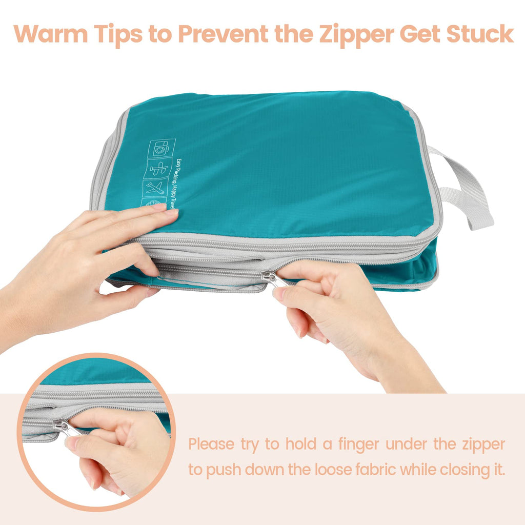 Cambond Compression Packing Cubes for Travel - Lightweight Expandable Travel Bags Luggage Organizers Travel Essentials Compression Cubes for Travel Space Saver for Carry on Suitcases Organizer