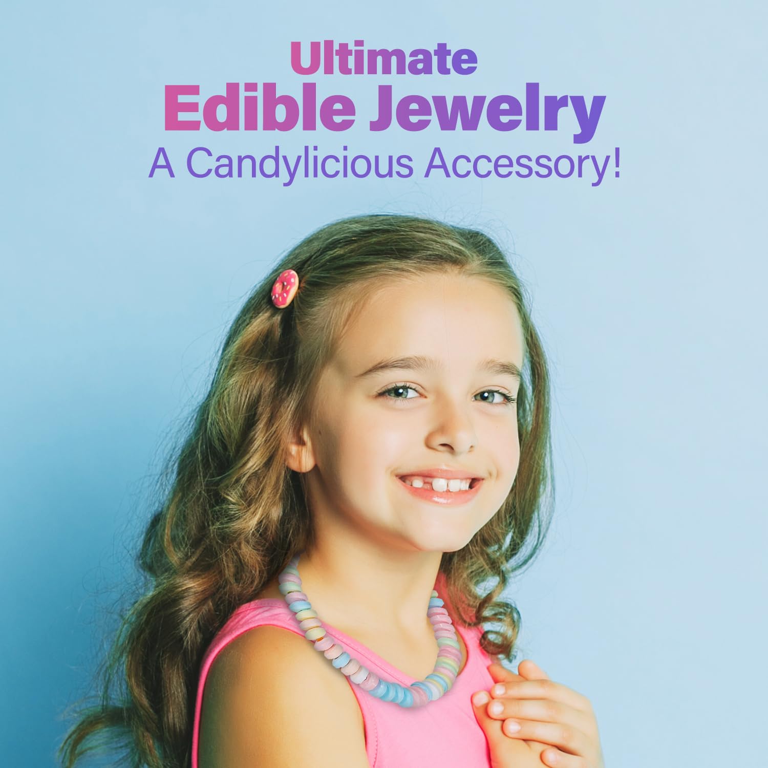 Fresh Finest 48-Count Bulk Candy Bracelets - Individually Wrapped Novelty Candy Bracelets. Perfect for Party Favors, Goody Bags, Candy Buffets, and Retro-Themed Events.