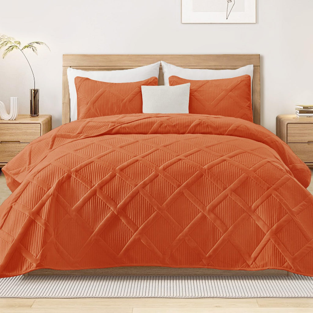 Exclusivo Mezcla Twin Size Quilt Set with Modern Striped Pattern, 2 Pieces Lightweight Black Quilts Bedding Set, Soft Bedspreads Coverlets for All Seasons