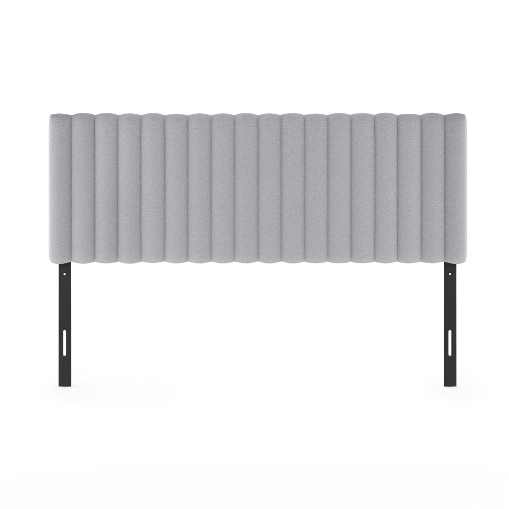 FURINNO Roanne Tufted Headboard, Twin, Black