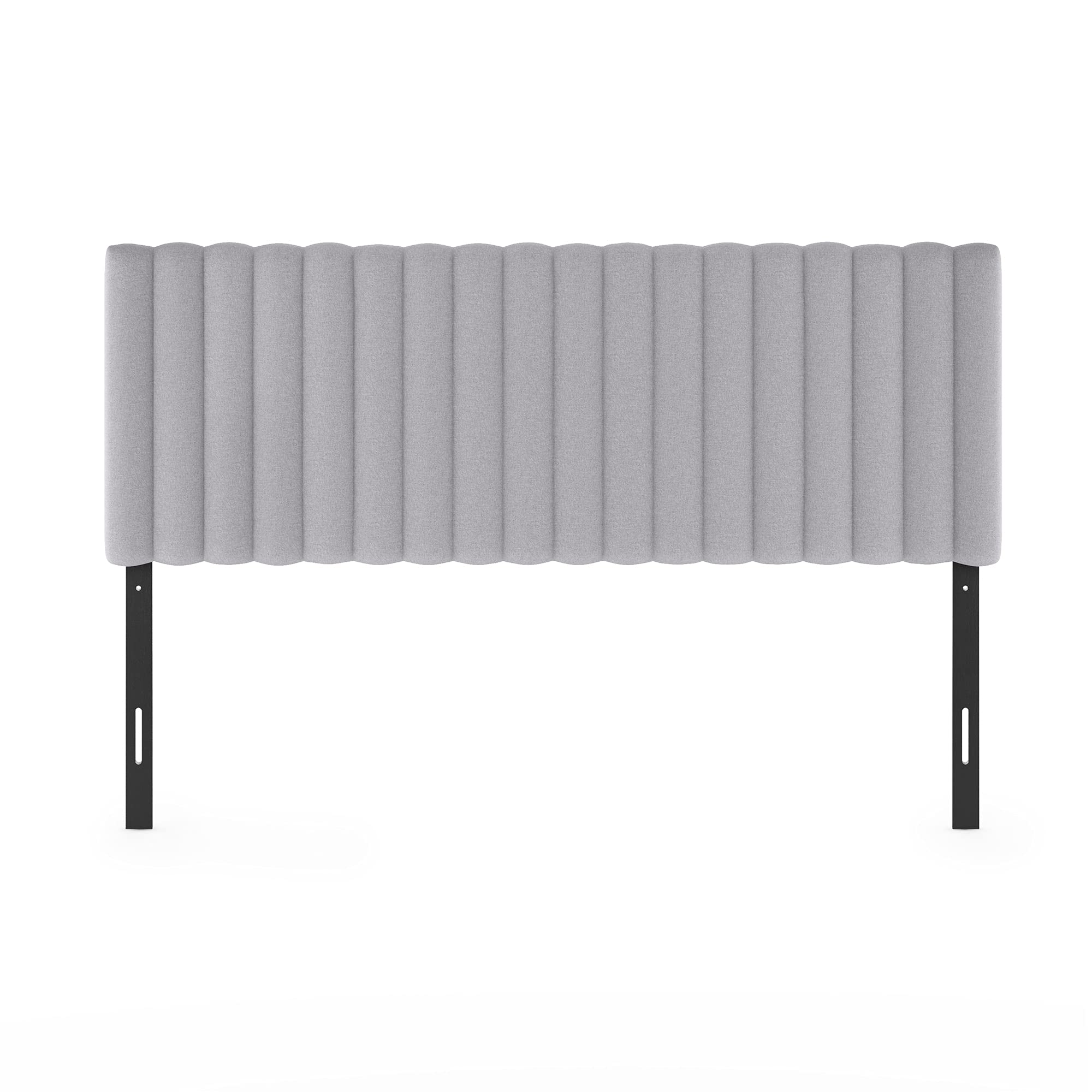FURINNO Roanne Tufted Headboard, Twin, Black