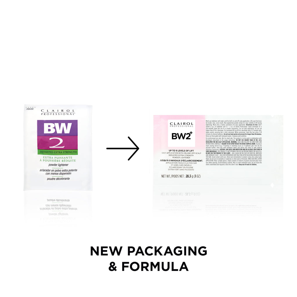 Clairol Professional BW2+ Extra Strength Powder Lightener, Up to 9 Levels of Lift for Hair Highlights & Lightening