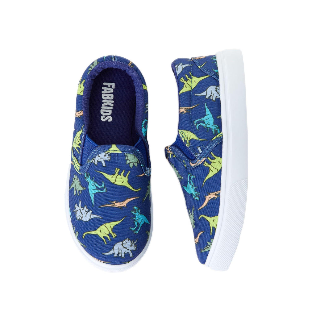 FabKids Kids Sneakers Boys Girls Canvas Shoes Slip On Low Top Footwear for Toddler Little Kid Big Kid