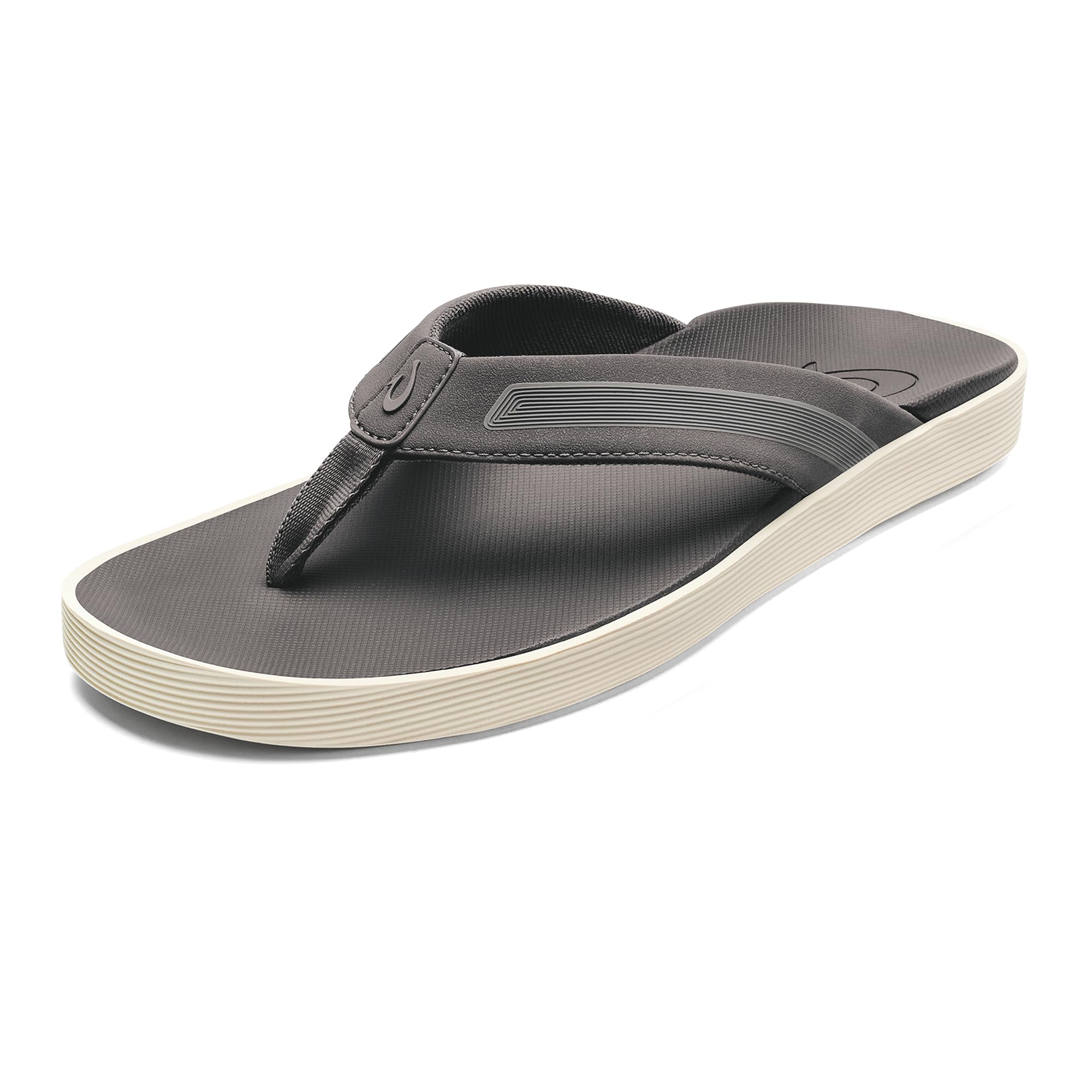 OluKai Leeward Men's Beach Sandals, Quick-Dry Flip Flop Slides, Water Friendly Versatility & Wet Grip Traction, Comfort Fit & Arch Support