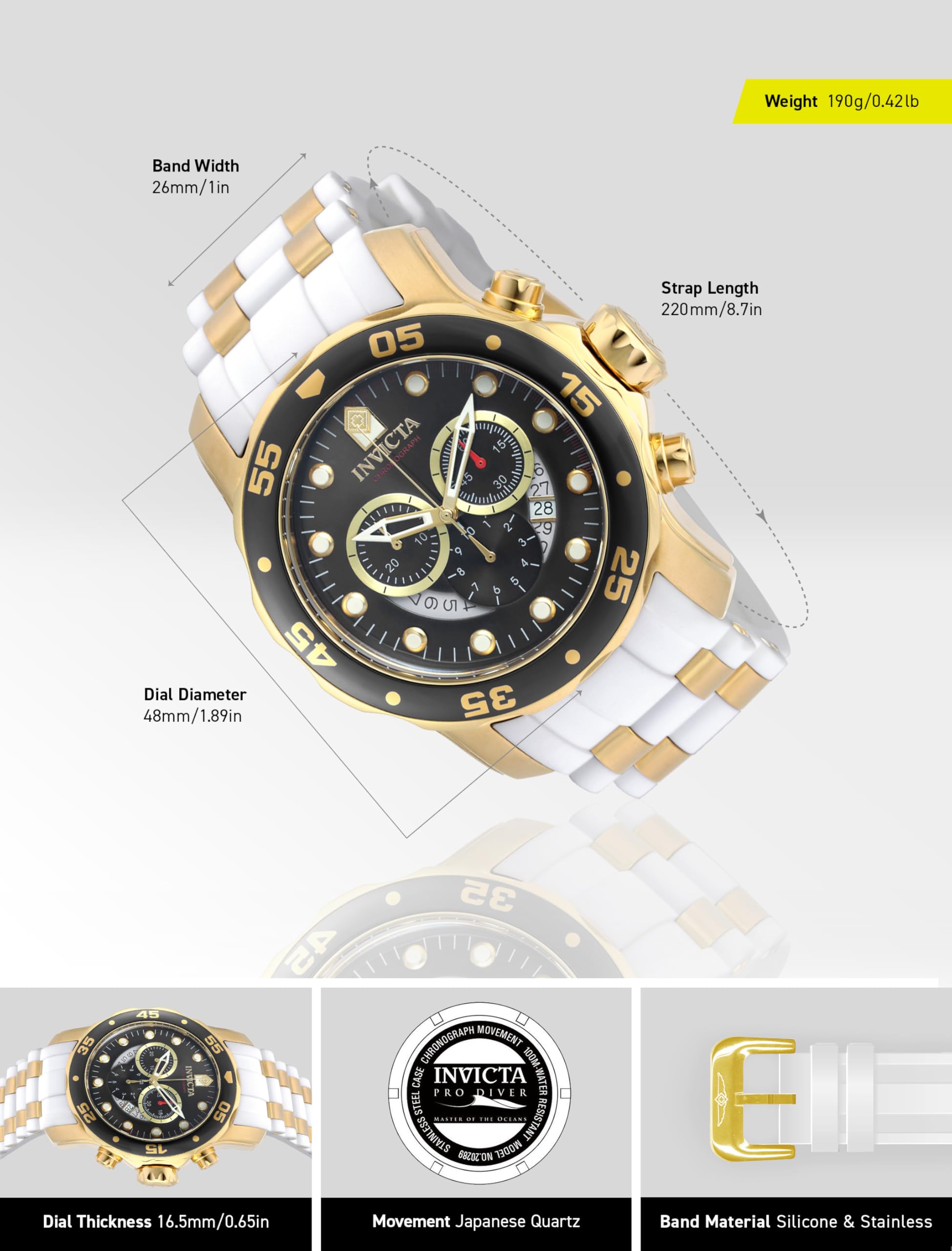 Invicta Men's Pro Diver Stainless Steel Quartz Watch