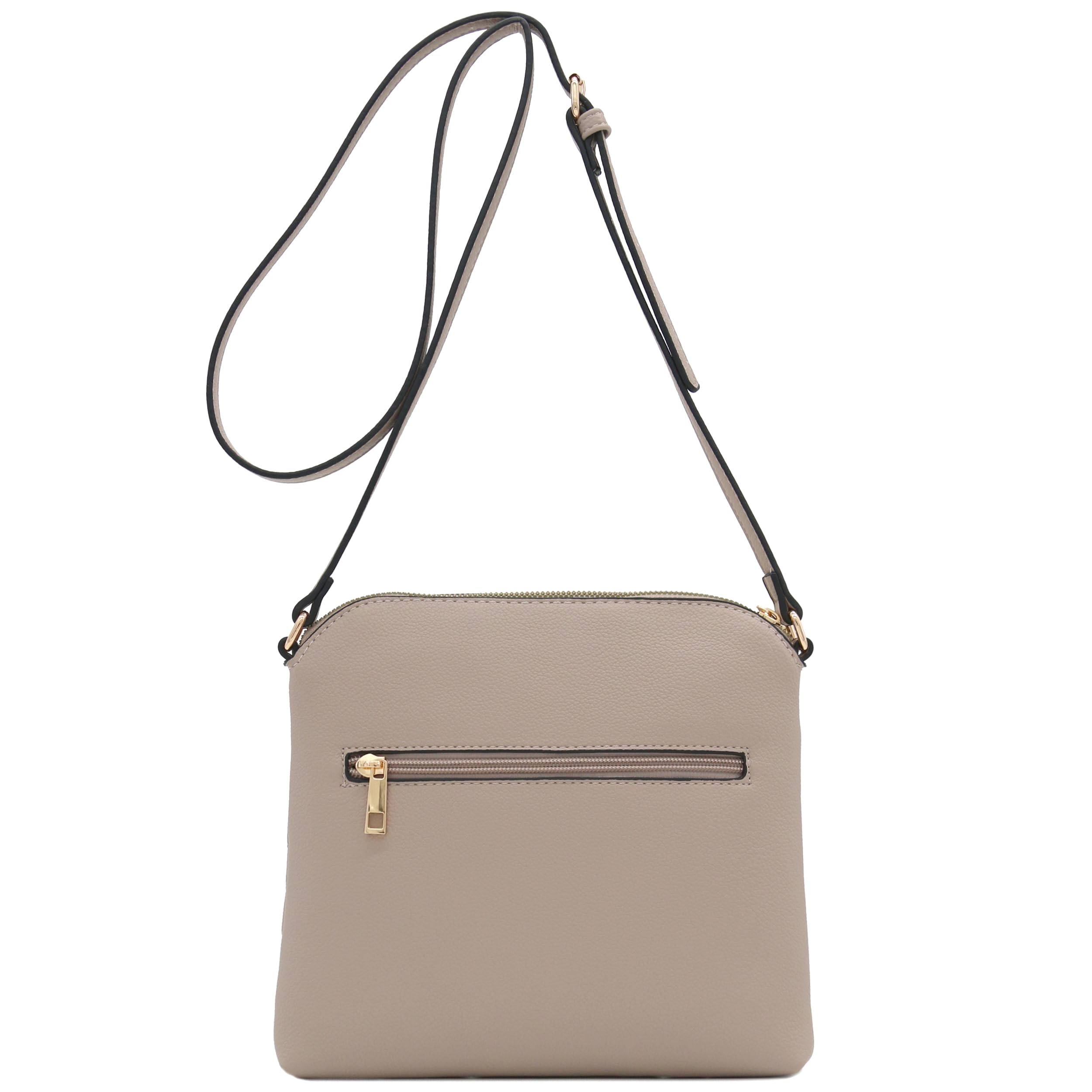 FashionPuzzle Chevron Quilted Medium Crossbody Bag with Tassel Accent