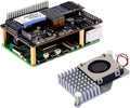 GeeekPi P33 M.2 NVME M-Key PoE+ Hat with Official Pi 5 Active Cooler for Raspberry Pi 5, Support M.2 NVMe SSDs 2230/2242/2260/2280