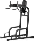XMARK Knee Raise, Dip Stand with Push Up Station, Commercial Vertical Knee Raise, Captain's Chair, Upper Body and Core Workout Machine