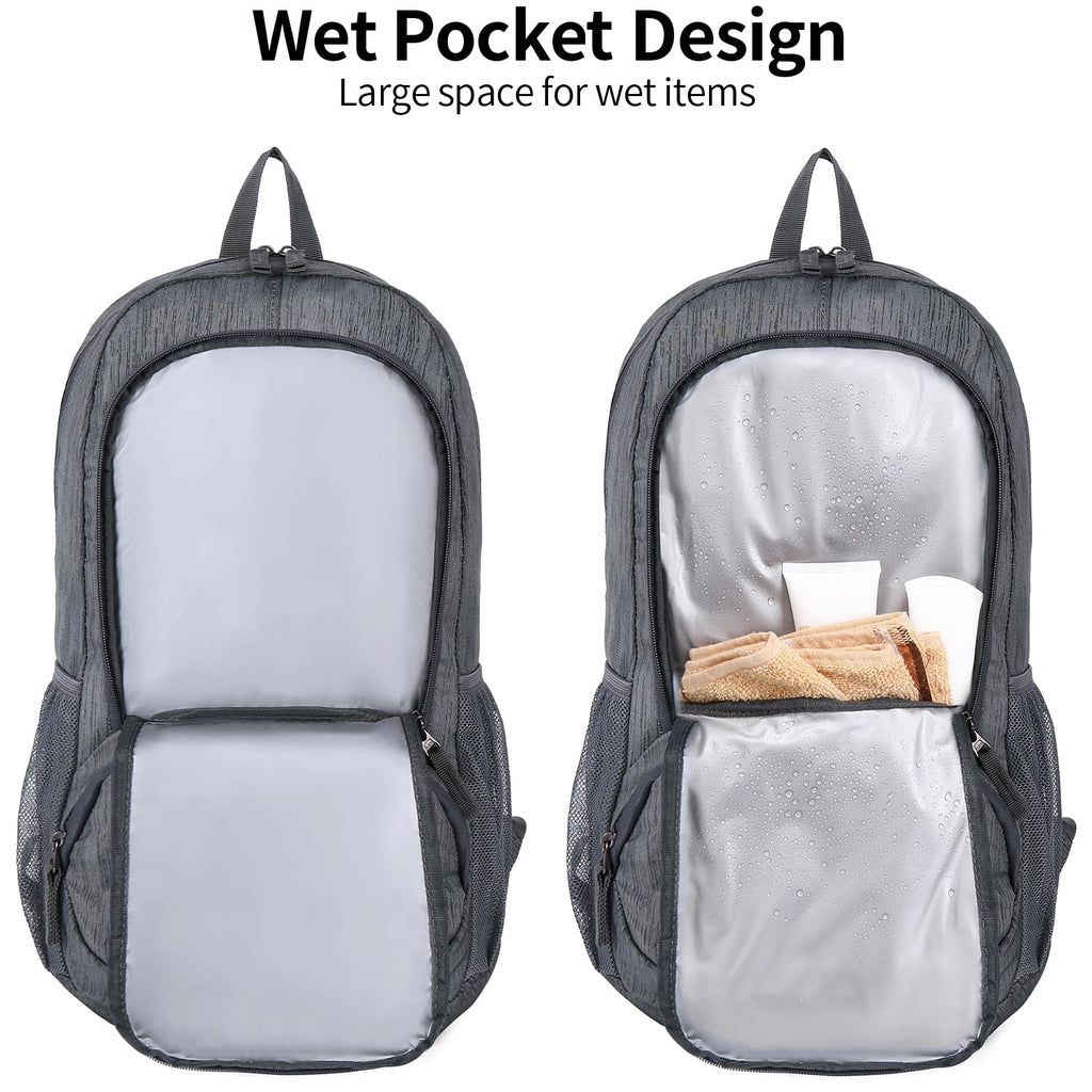 FENGDONG 35L Lightweight Foldable Waterproof Packable Travel Small Hiking Backpack Daypack for men women