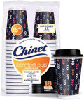 Chinet Comfort-Cup 108 Count Double-wall Hot Cups & Lids, 16 Ounce