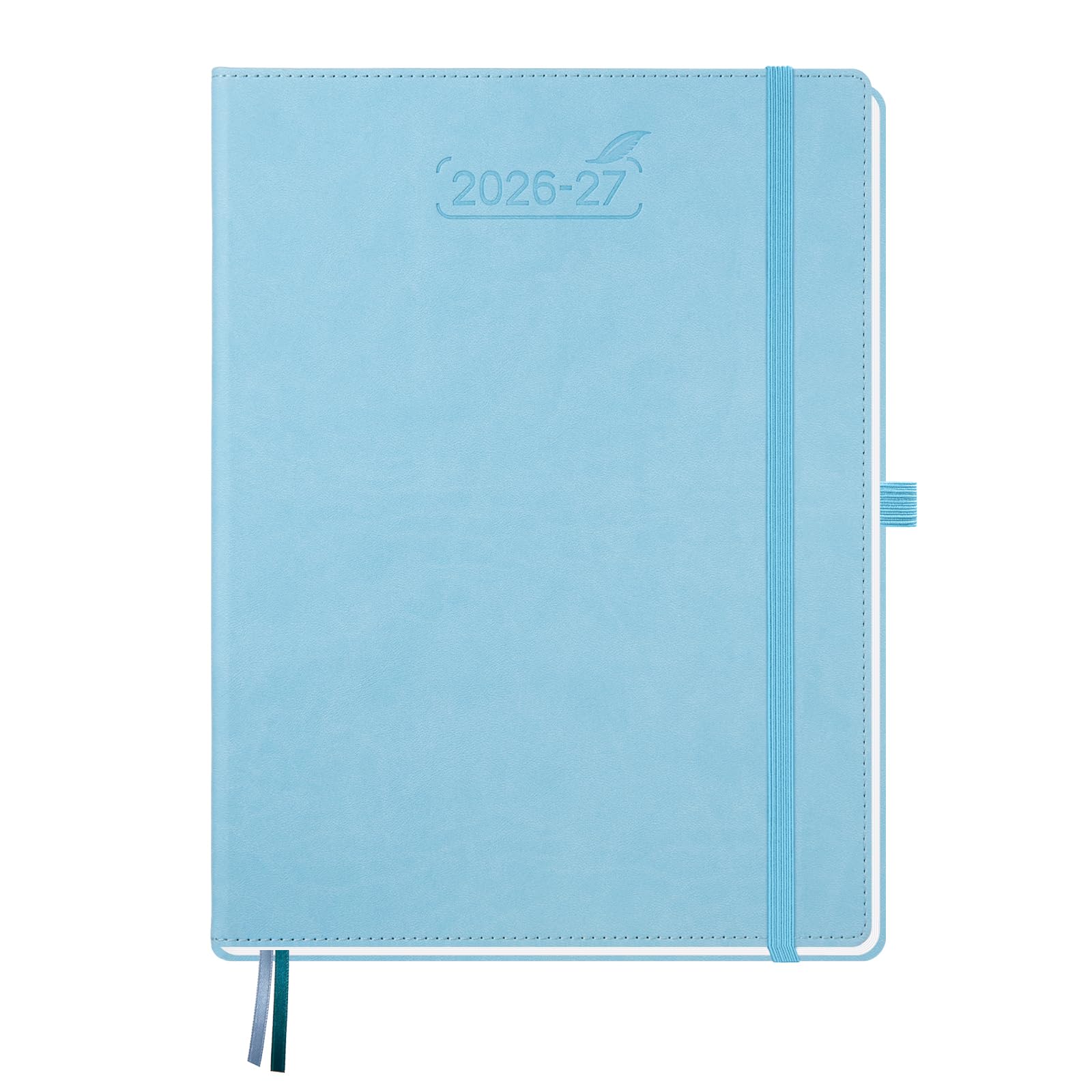BEZEND Pocket Planner 2026-2027 Weekly and Monthly (3.5" x 6") 18 Months Small Academic Calendar (Jul 26-Dec 27) Ideal for Students, Work & Home, Storage Pocket, PU Leather Hardcover -Black