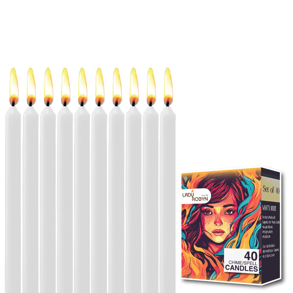Box of 12 Grey Candles | 4 inches Dripless Paraffin Wax Candles | Witchcraft Supplies for Your Personal Wiccan Altar, Spells, Charms & Intentions | Witchy Room Decor | Taper Candlesticks