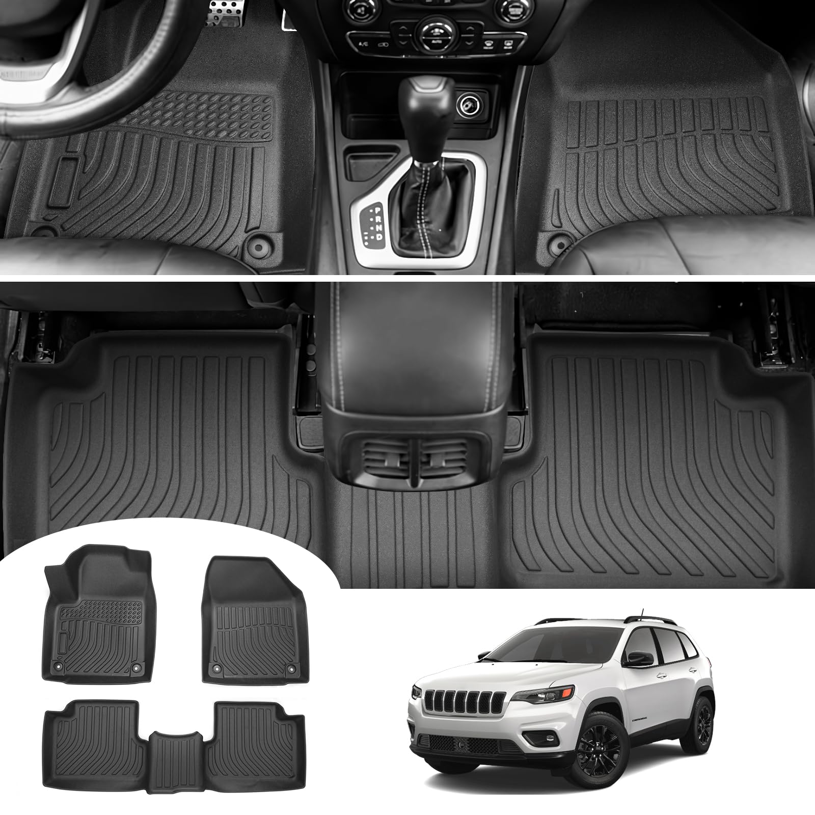 Cartist Floor Mats Compatible with Kia EV6 2022 2023 2024 2025 2026 Accessories All Weather Floor Liner Front & Rear 2 Rows Car Carpet Protection TPE Odorless
