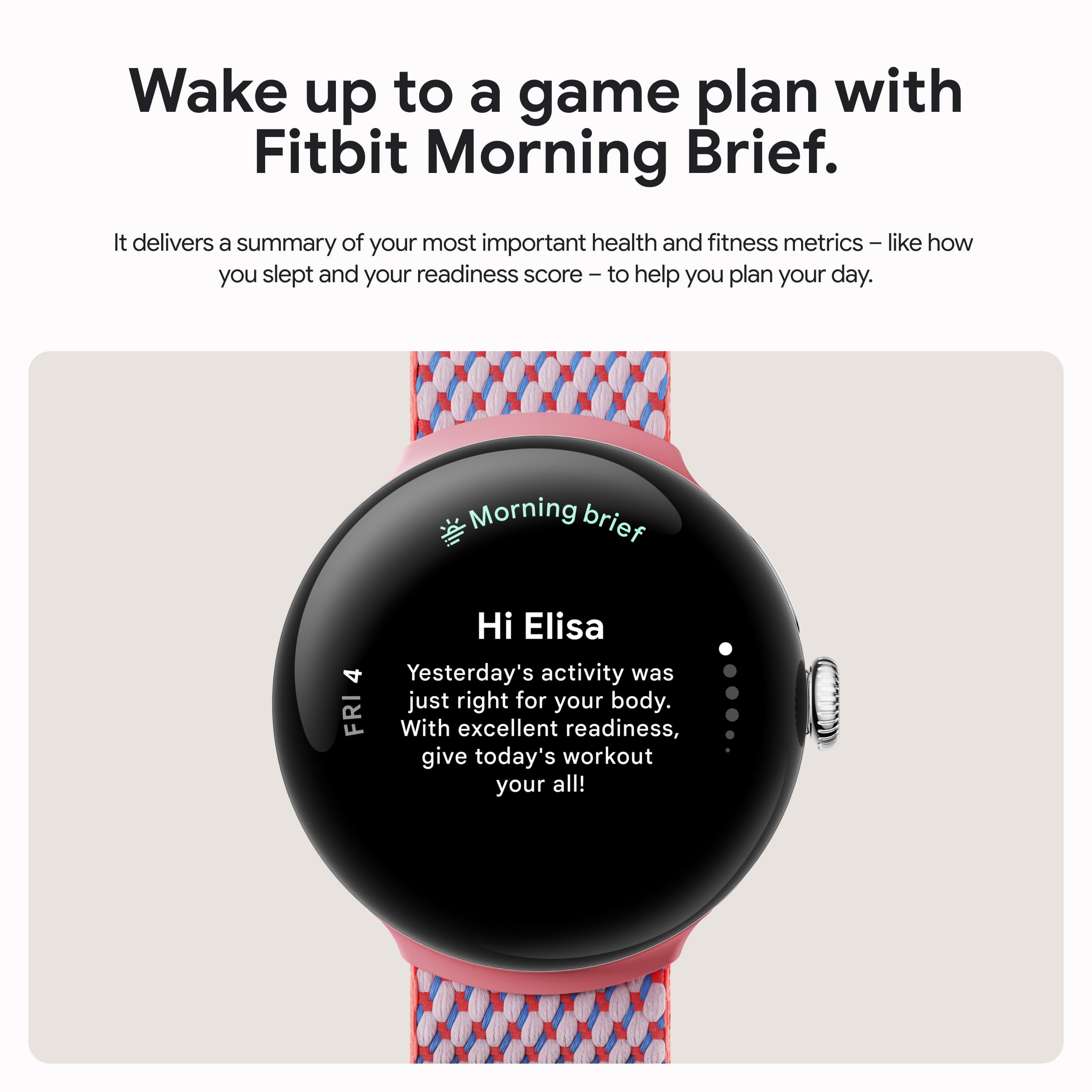 Google Pixel Watch 3 (41mm) 2024 Model - Android Smartwatch, Heart Rate Tracking, Fitbit Advanced Running, Fitness Insights, 24-Hour Battery - Champagne Gold Aluminum Case - Hazel Band - LTE