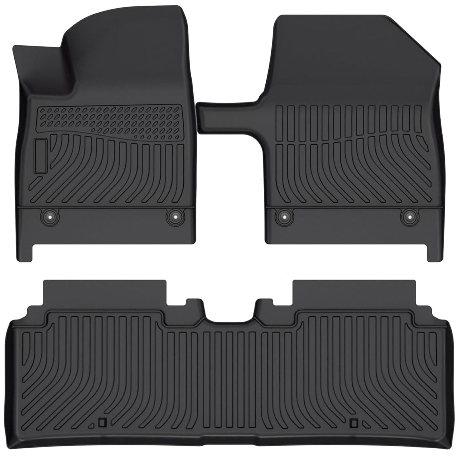 Cartist Floor Mats Compatible with Kia EV6 2022 2023 2024 2025 2026 Accessories All Weather Floor Liner Front & Rear 2 Rows Car Carpet Protection TPE Odorless