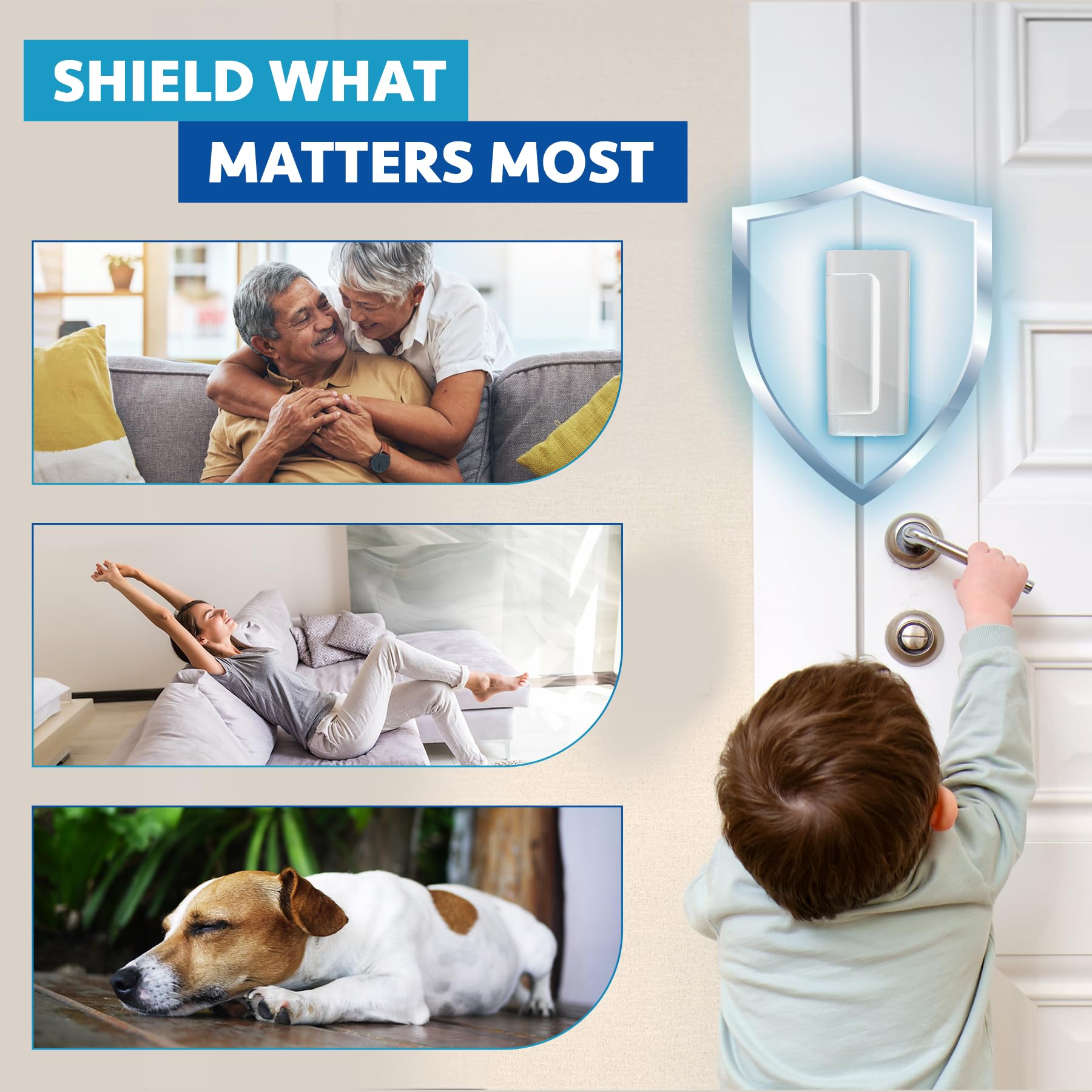 Dwell+Good Door Locks (2-Pack) - Easy To Install Aluminum Home Security Door Locks for Front Door - Child Proof Door Lock for Kids Safety - Withstand 800 lb of Force & Tamper Proof Top Door Lock Latch