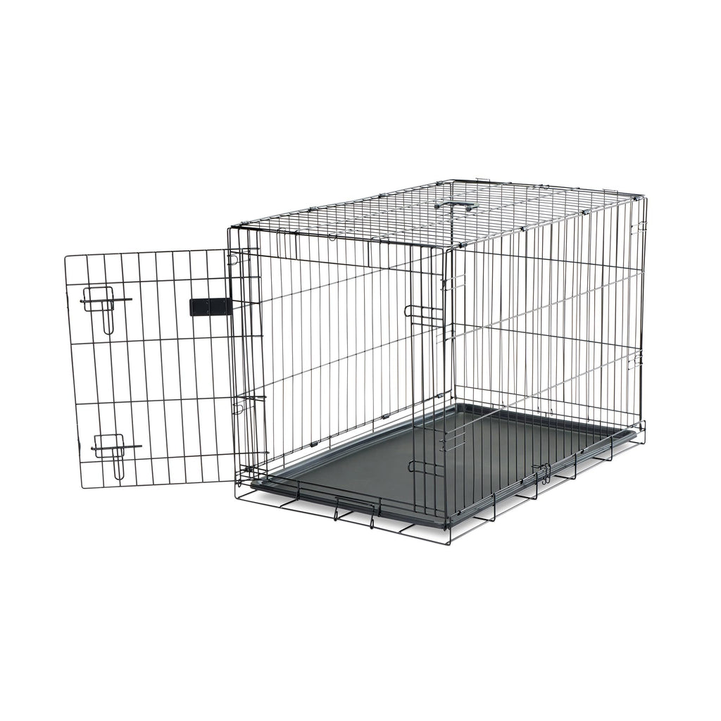 Carlson Secure and Compact Double Door Metal Dog Crate, Medium with Divider Panel