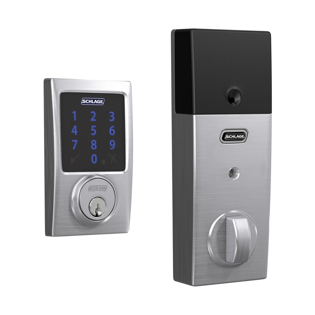 Schlage Connect Smart Deadbolt Lock with Touchscreen Keypad, Keyless Front Door Entry, Z-Wave Plus Compatible, Aged Bronze, BE469ZP CEN 716