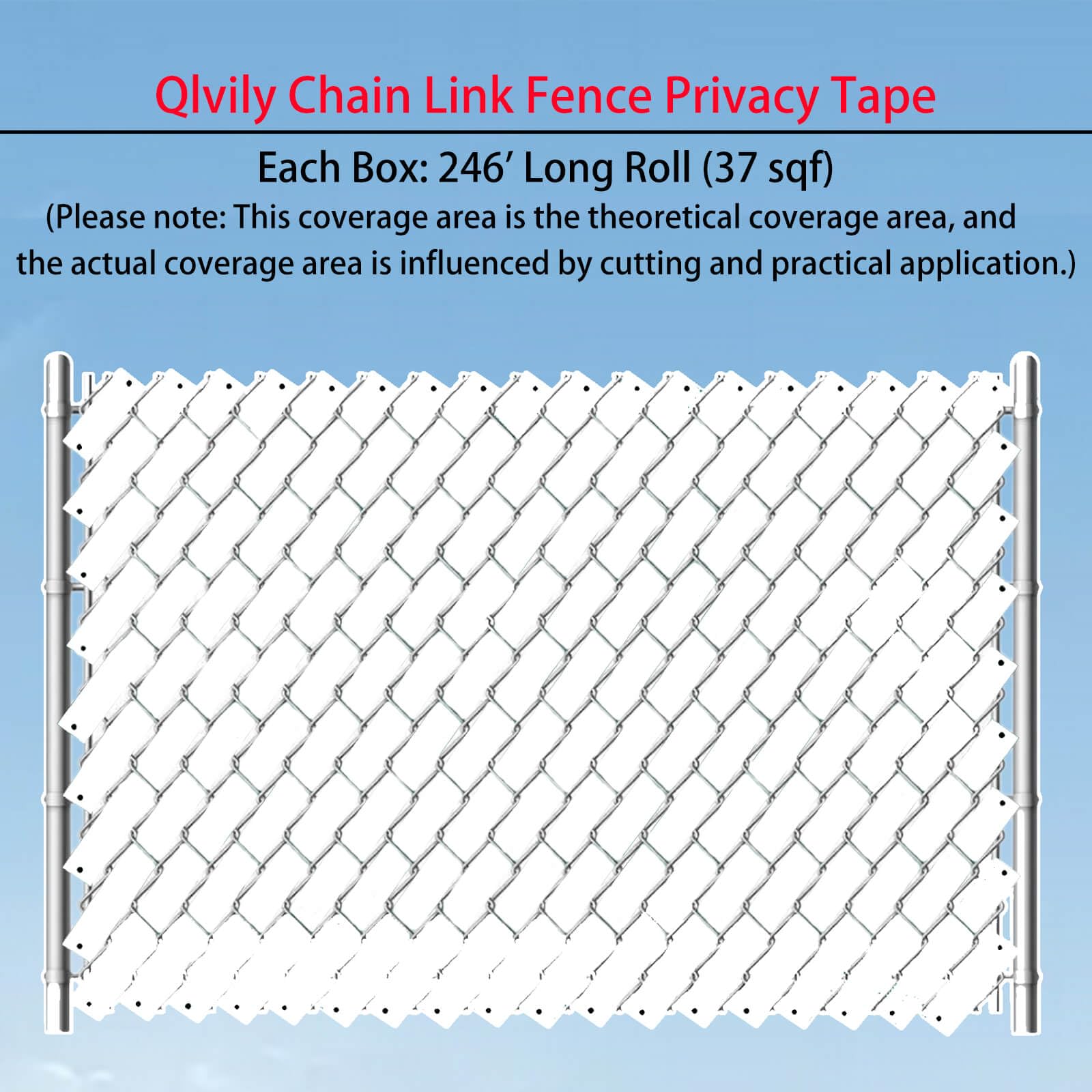 Chain Link Fence Privacy Tape, 246ft x 0.15ft Chain Link Fence Slats, Fence Covering Privacy, Brown (200PCS Button + Puncher Included)