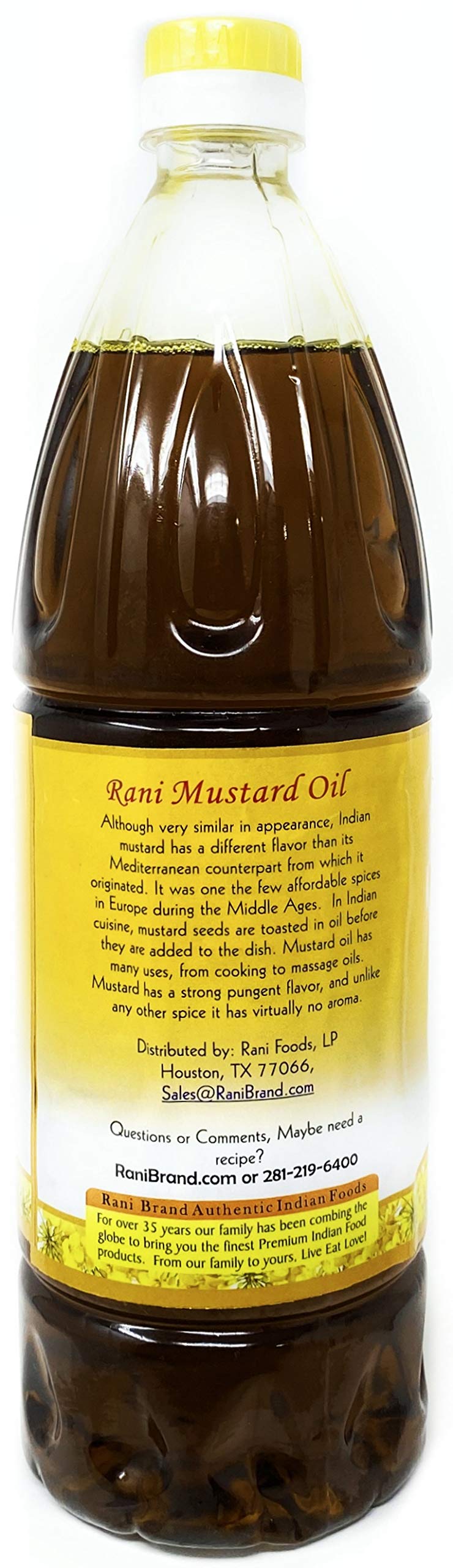 Rani Premium Oils Combo Set of 3 - Peanut Oil, Mustard Oil, Sesame Oil 16.9 Ounce (500ml) ~ Cold Pressed | 100% Natural | Kosher | NON-GMO | Vegan | Gluten Free