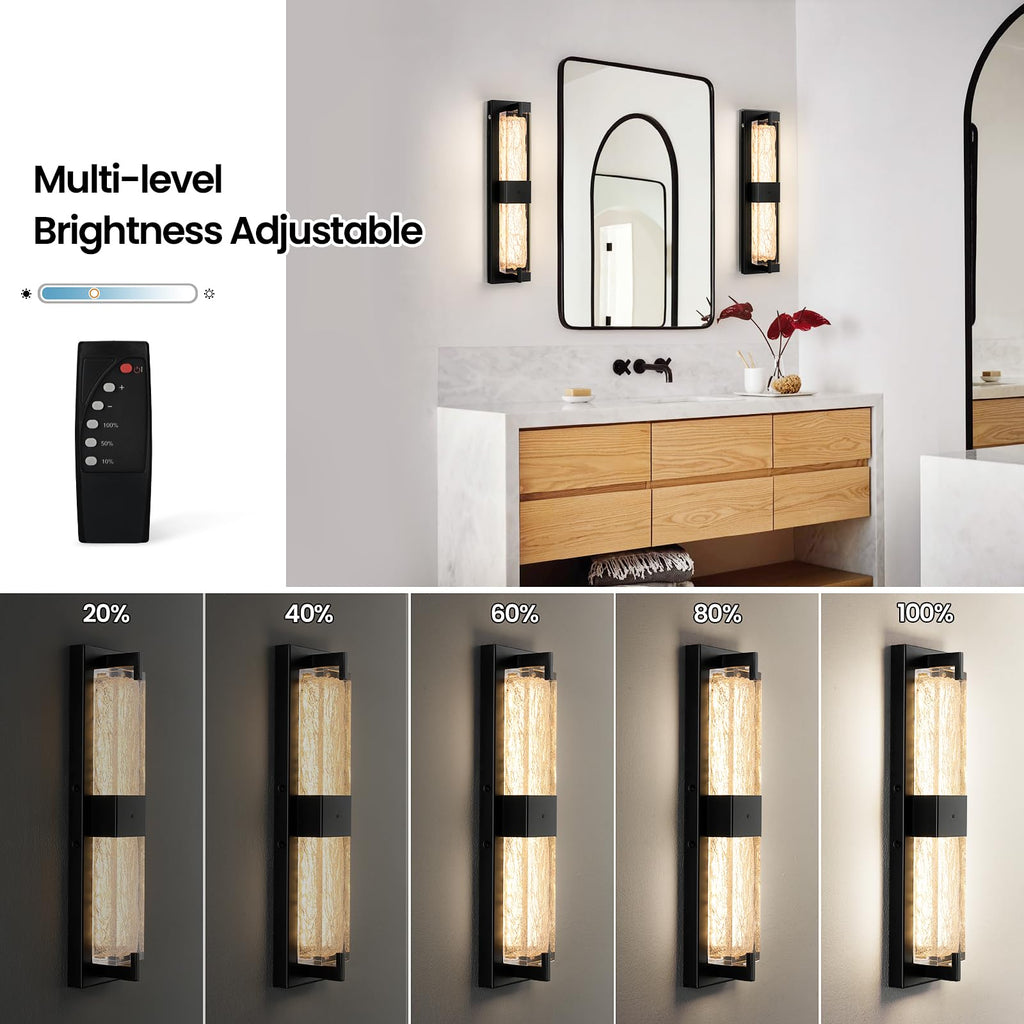 WOSHITU LED Wall Sconce Light: 11 Inch Gold Modern Sconces Wall Lighting 3000K Dimmable Crystal Wall Lamps Indoor Bathroom Sconce Wall Mount Light Fixtures for Living Room/Bedroom/Hallway