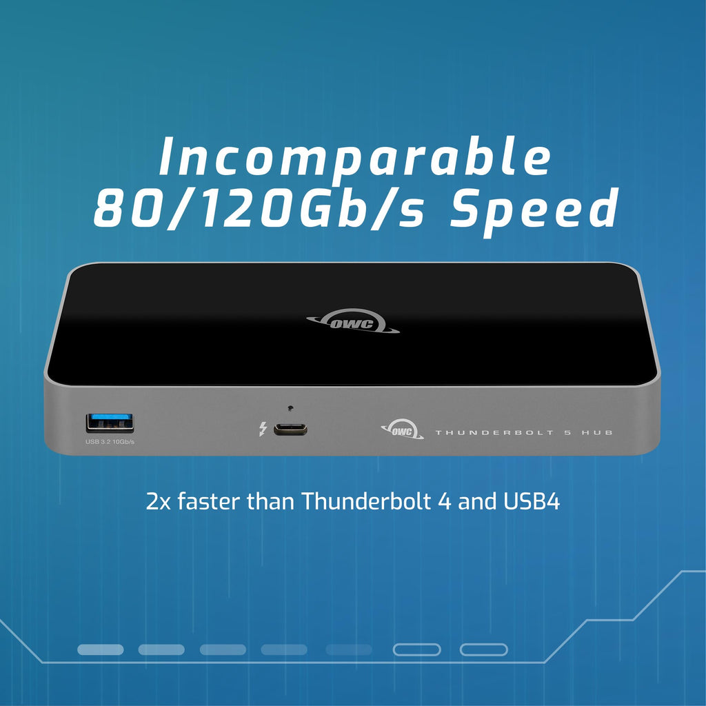 OWC Thunderbolt HUB with 4 X Thunderbolt 4 and 1 X USB-A
