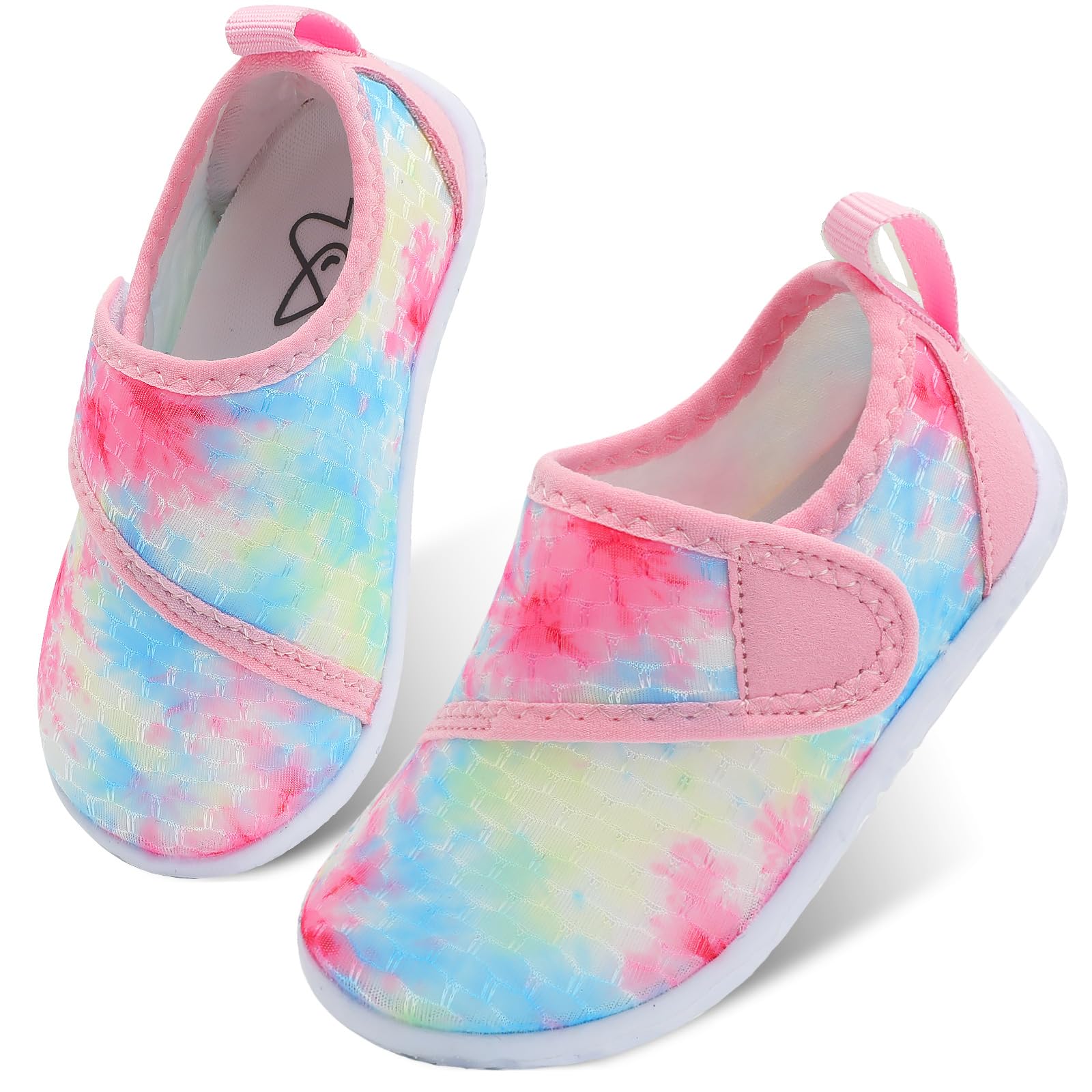 LeIsfIt Toddler Water Shoes Boys Girls Barefoot Aqua Socks Kids Breathable Quick-Dry Swim Shoes for Beach Pool Surf