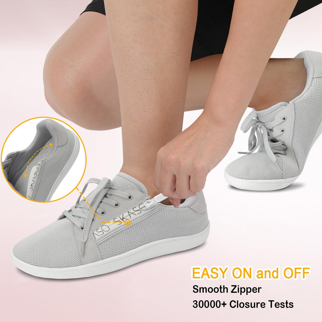 Womens Barefoot Walking Shoes Wide Toe Fashion Sneakers Comfortable Casual Shoes Zero Drop Minimalist Shoes