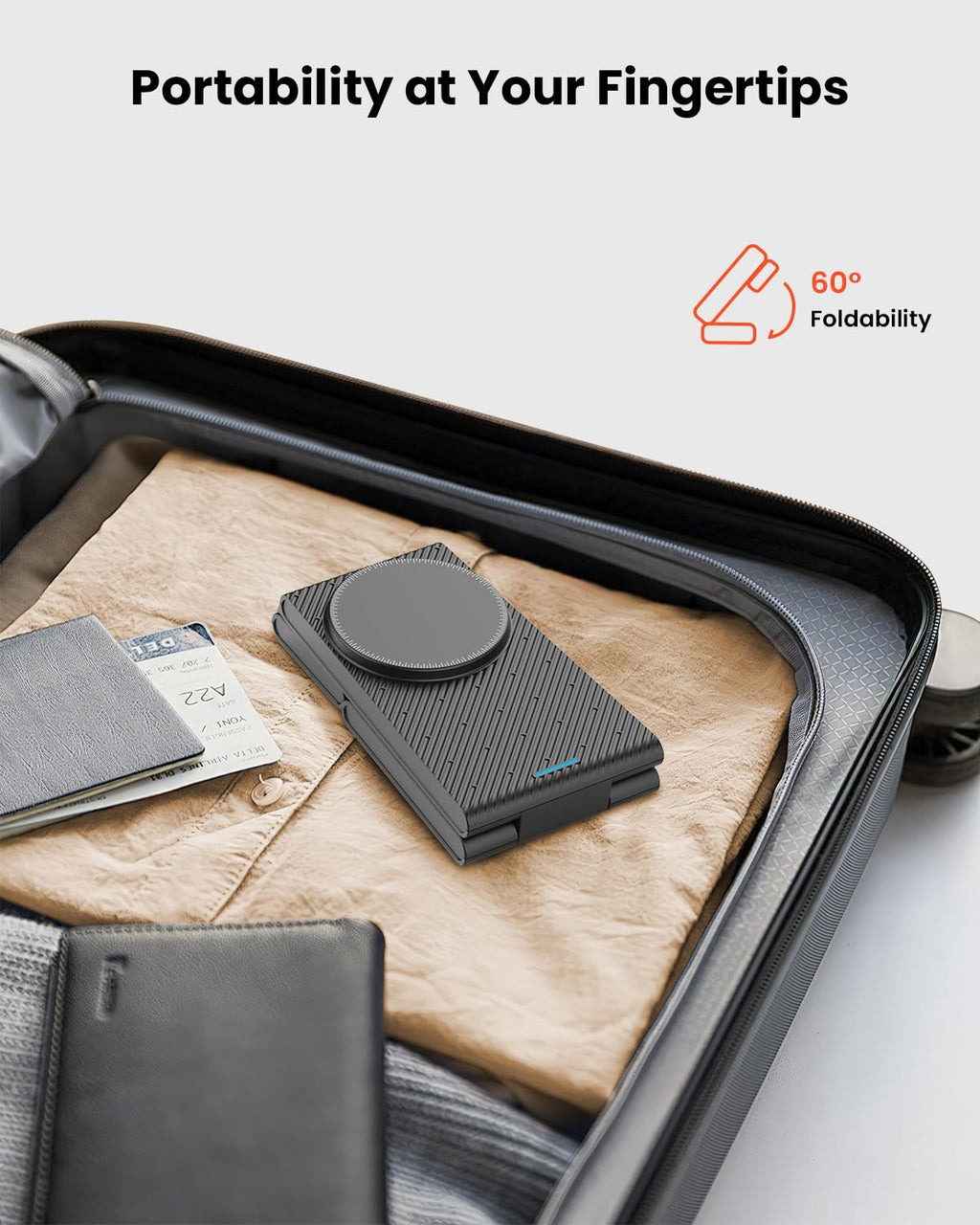GEEKERA 3 in 1 Wireless Charging Station, Foldable Wireless Charger Stand for Multiple Apple Devices for iPhone 17 16-8, Apple Watch Ultra//11/10/9/SE/8/7/6/5, AirPods Pro/4/3/2
