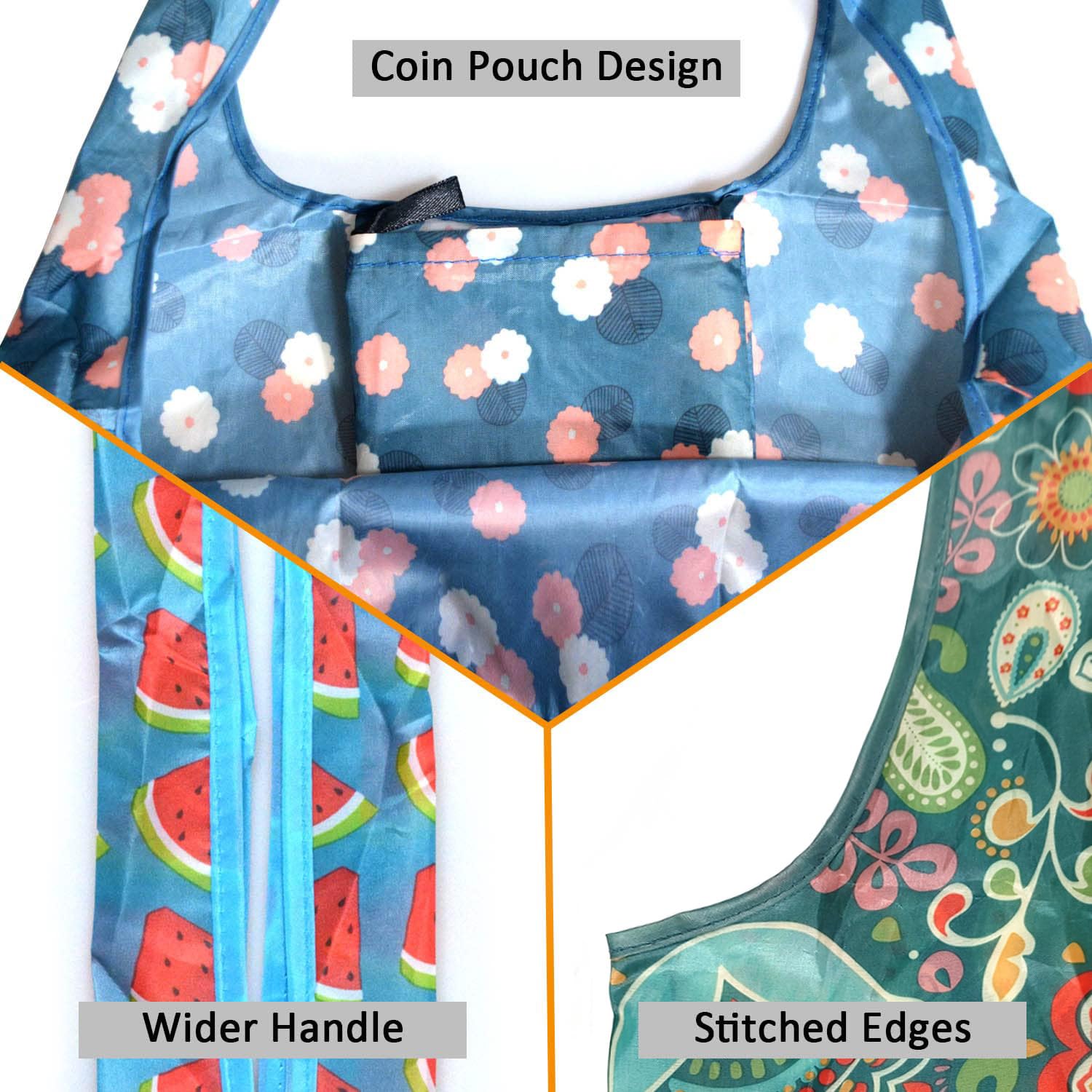 Bolsas de compras reutilizables para comestibles, paquete de 4 de 50 libras bolsas plegables grandes y lavables para mercado, compactas para un fácil almacenamiento, bolsas de tela ligeras y