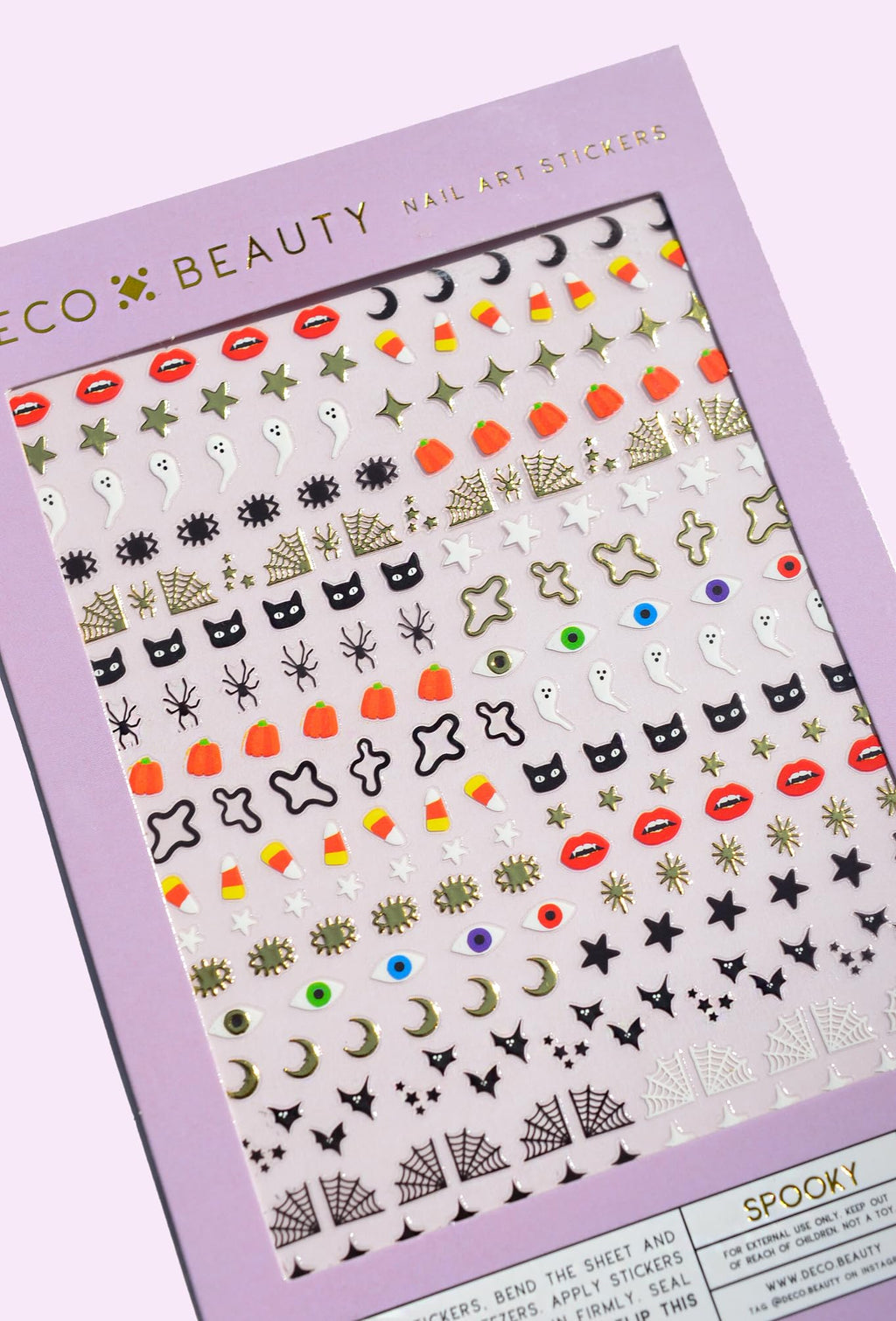 Deco Beauty 90s Baby - Super Thin & Easy-to-Apply Nail Art with The Cutest Designs - Durable & Long-Lasting Nail Art Stickers and Decals for Women, for DIY at-Home Manicures & Salon-Quality Nails