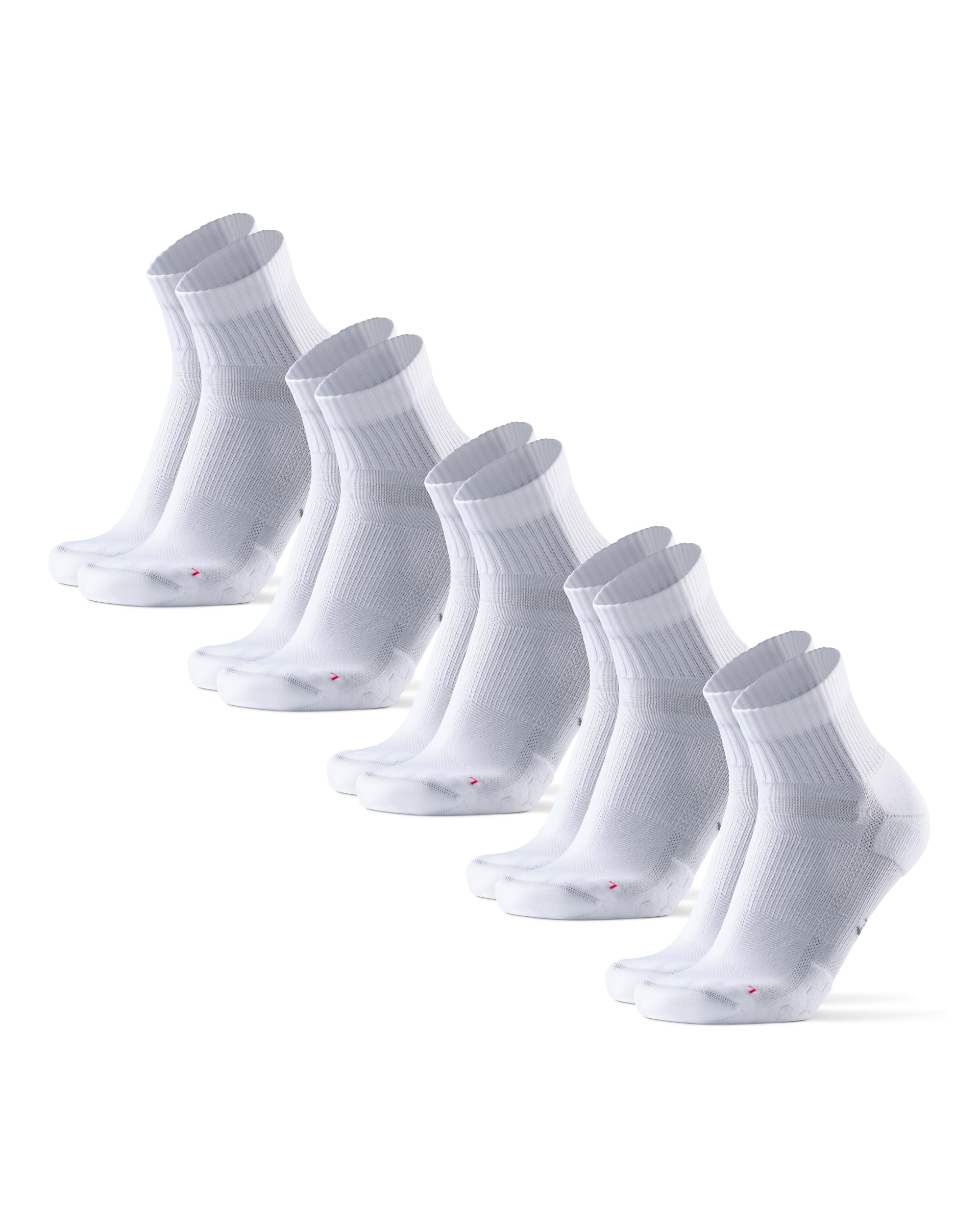 DANISH ENDURANCE Ultra-Comfort Quarter Running Socks, Performance Socks, Men & Women - 3 or 5 Pack