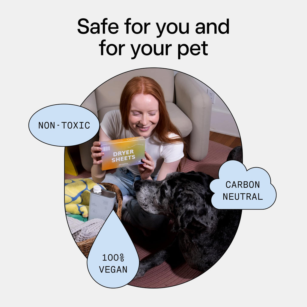 DedCool Dryer Sheets in 01 Taunt | 40 Count | Non-Toxic, Vegan Fabric Softener Sheets | Bergamot, Vanilla & Amber Scent | Softens & Freshens