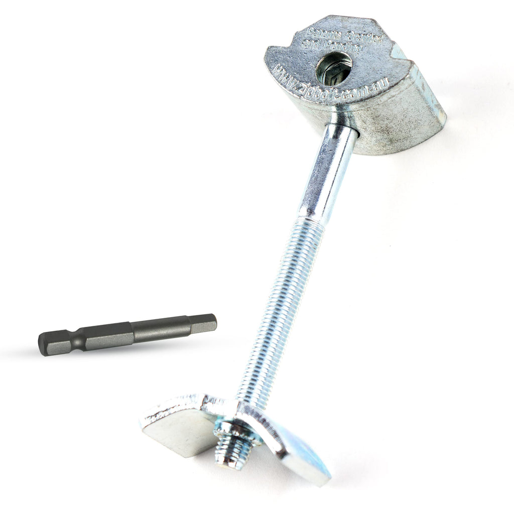 Zipbolt 10.800 Countertop Miter Connector — 20 Piece Joint Fastener Drawbolt Pack with 5mm Hex Bit for Joining Countertops, Butcher Blocks, Furniture, and More - Single-Handed Tightening