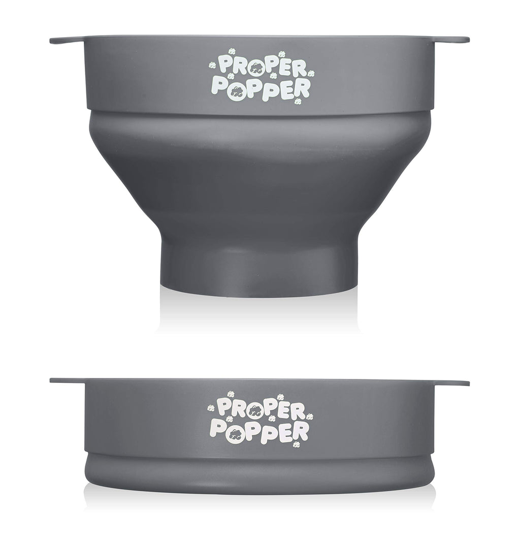 The Original Proper Popper Microwave Popcorn Popper, Silicone Popcorn Maker, Collapsible Bowl BPA Free & Dishwasher Safe - (Aqua)