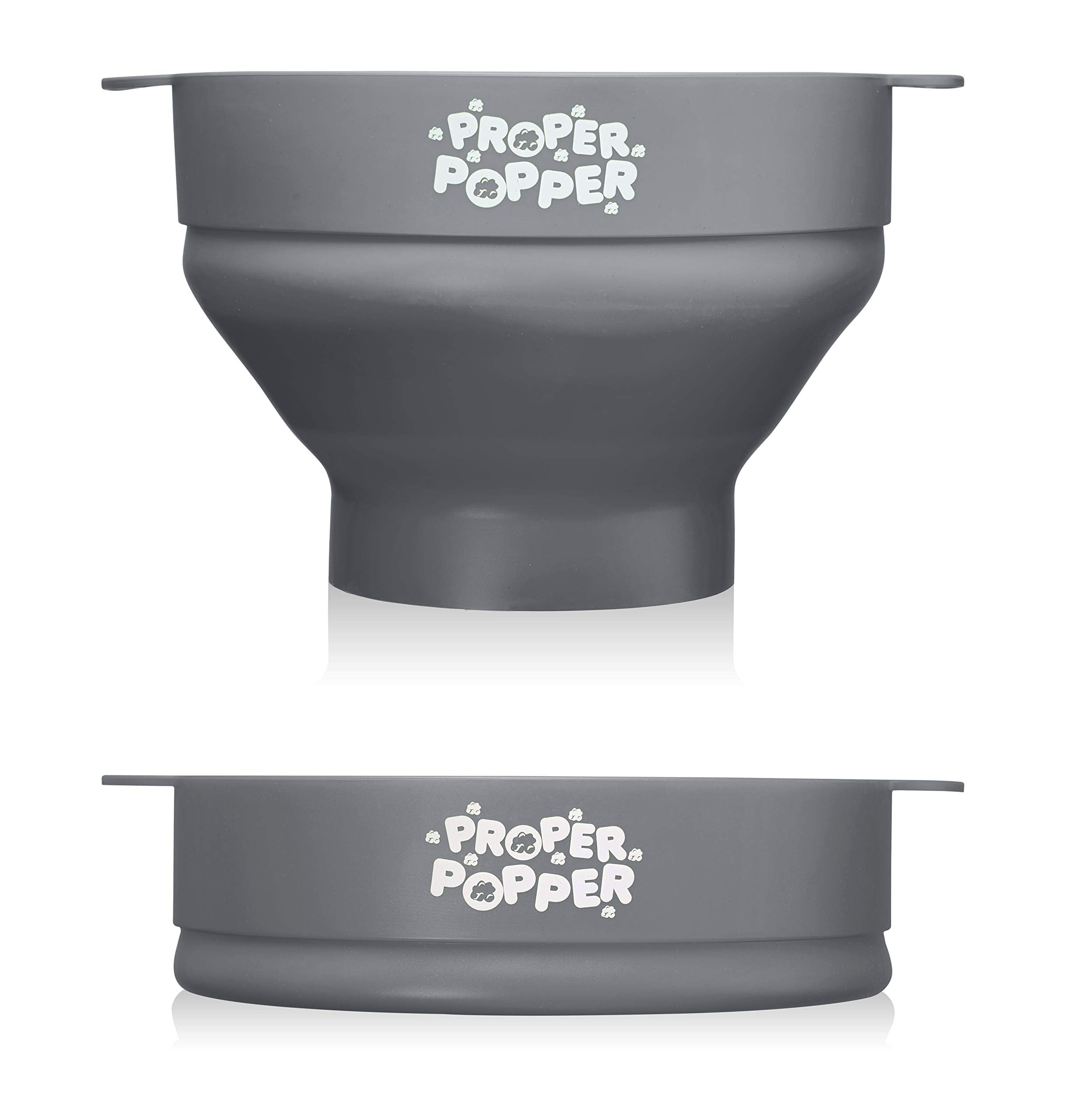 The Original Proper Popper Microwave Popcorn Popper, Silicone Popcorn Maker, Collapsible Bowl BPA Free & Dishwasher Safe - (Aqua)