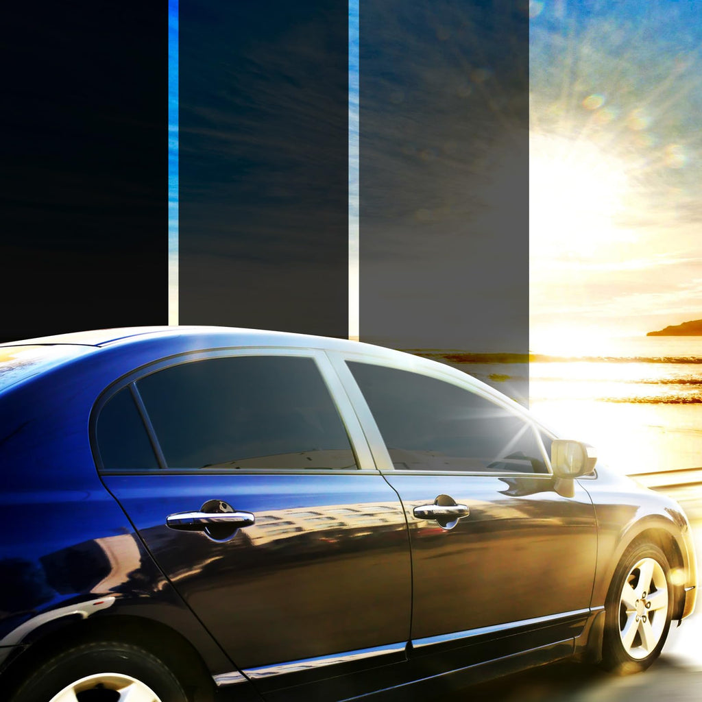 Window Tint Car 1% VLT, 20" x15' Ceramic Window Roll for Privacy Sun & Glare Protection UV Heat Blocking, Scratch Resistant 5-Layer
