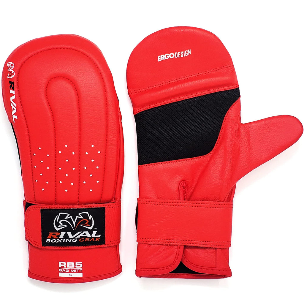 RIVAL Boxing RB5 Bag Mitt Gloves, Bare-Fist Punching Feel, Zero Resistance Training for Triggering Fast Twitch Muscles