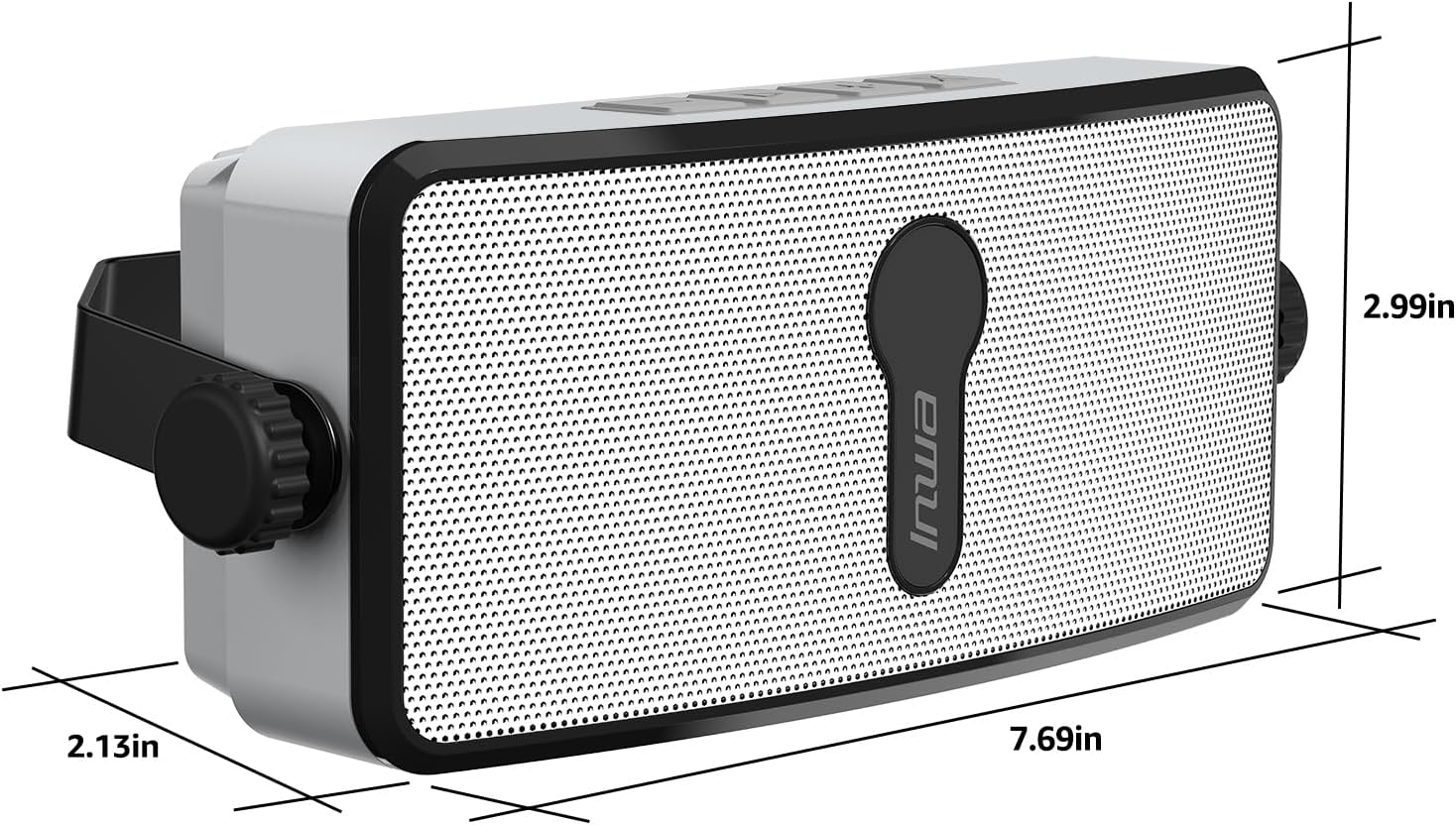 Inwa Bluetooth Outdoor Speaker, IPX5 Waterproof Wall Mount Speaker, Wireless Sync Up to 100 Speakers, Connect Seamlessly to Phone, Computer, Suitable for Patio, Porch, Gazebo, Garage, 2 PCS